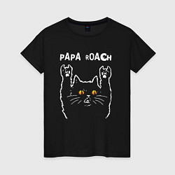 Женская футболка Papa Roach rock cat