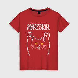 Женская футболка Maneskin rock cat