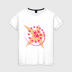 Женская футболка Звездная спираль
