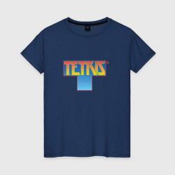Женская футболка Логотип Тетрис