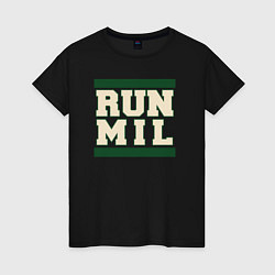Женская футболка Run Milwaukee Bucks