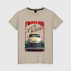 Женская футболка Классика автомобиль Chevrolet Thriftmaster