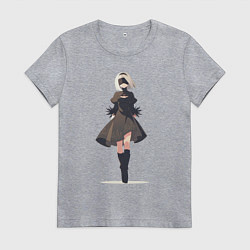 Женская футболка Скромная девушка Nier: Automata