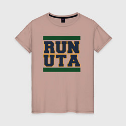 Женская футболка Run Utah Jazz
