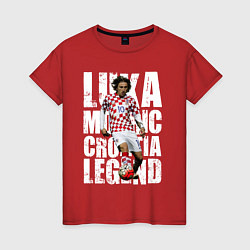 Женская футболка Лука Модрич Хорватия