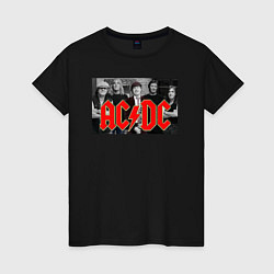 Женская футболка AC DC metal