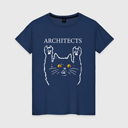 Женская футболка Architects rock cat