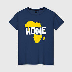 Женская футболка Африка дом