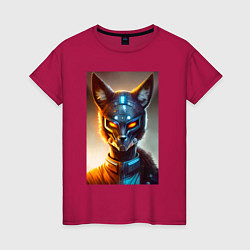 Женская футболка Cyber-fox - neural network