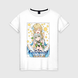 Женская футболка Nahida and Lumine