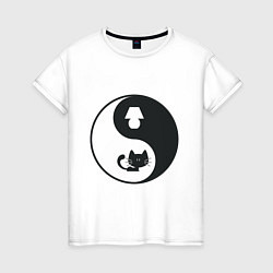Женская футболка Инь-Ян гармония