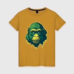 Женская футболка Обезьяна голова гориллы