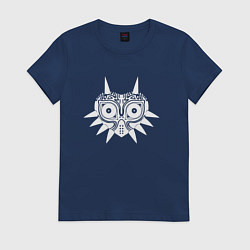 Футболка хлопковая женская Легенды о Зельде - дух, цвет: тёмно-синий