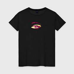 Женская футболка Аниме глаз в полутонах