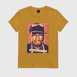 Женская футболка 50 Cent get rich