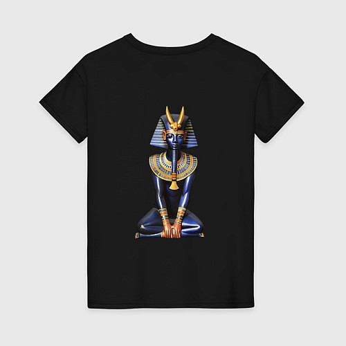 Женская футболка Фараон синий / Черный – фото 2
