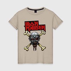 Женская футболка Iron Maiden bones