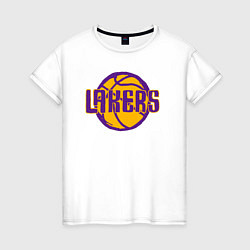 Женская футболка Lakers ball