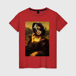 Футболка хлопковая женская Мона Марла, цвет: красный