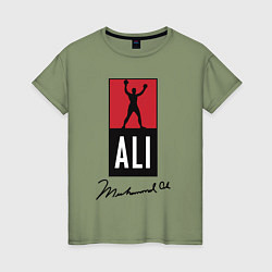 Женская футболка Muhammad Ali boxer