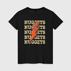 Женская футболка Nuggets lightning
