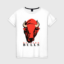 Женская футболка Chicago bull