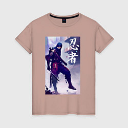 Женская футболка Ниндзя - бесстрашный воин - Япония