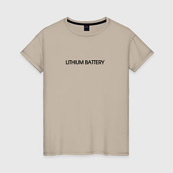 Женская футболка Lithium Battery
