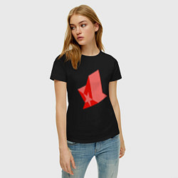 Футболка хлопковая женская Астралис арт, цвет: черный — фото 2