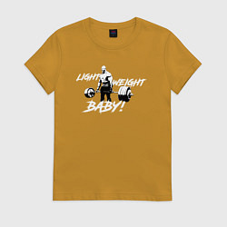 Футболка хлопковая женская Yeah buddy light weight, цвет: горчичный