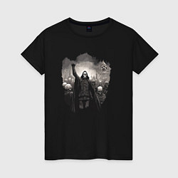Женская футболка Мертвый анархист и орда
