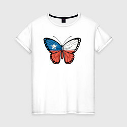 Женская футболка Бабочка Чили