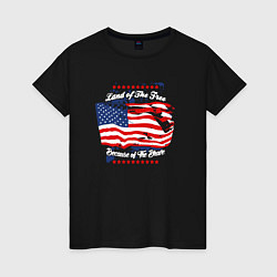 Женская футболка Земля свободных