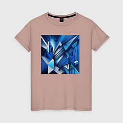 Женская футболка Геометрический абстрактный принт