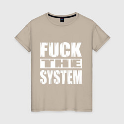 Женская футболка SoD - f**k the system