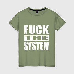 Женская футболка SoD - f**k the system
