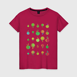 Женская футболка Яблочный микс