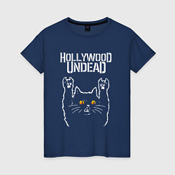 Женская футболка Hollywood Undead rock cat