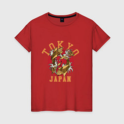 Женская футболка Карп кои Токио Япония