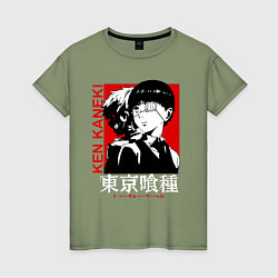 Женская футболка Токийский Гуль Канеки