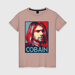 Женская футболка Nirvana - Kurt Cobain