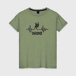 Женская футболка Judo pulse