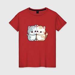 Женская футболка Cute cats