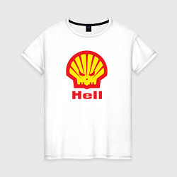 Женская футболка Hell