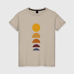Женская футболка Закат солнца
