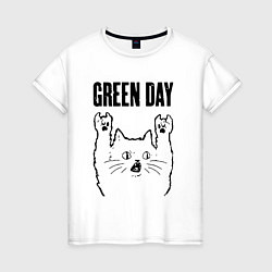 Женская футболка Green Day - rock cat