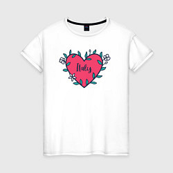 Женская футболка Italy heart