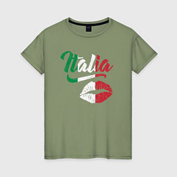Женская футболка Поцелуй Италии