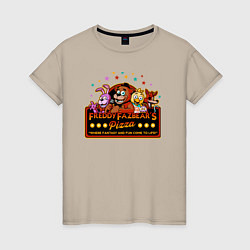 Женская футболка Пиццерия Фредди