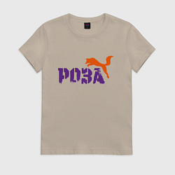 Женская футболка Роза и лиса